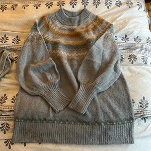 J.Crew Fair isle tunic sweater